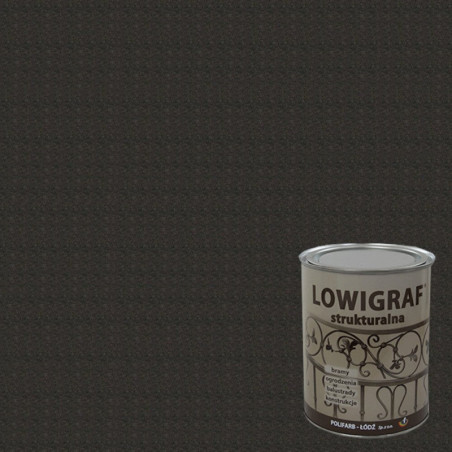 Farba Lowigraf Czarna Strukturalna 0,8L Polifarb Łódź