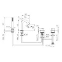 Bateria Wannowa 4-otworowa Mimo 12108910 Palazzani