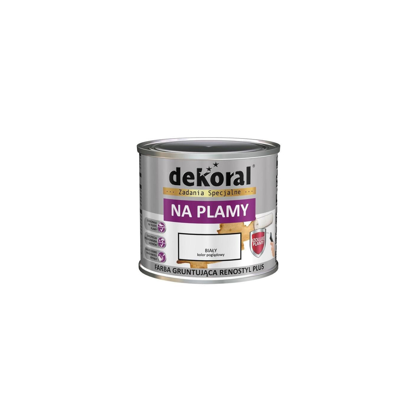 Farba Gruntująca Renostyl Plus Biała Mat 0,4L Dekoral