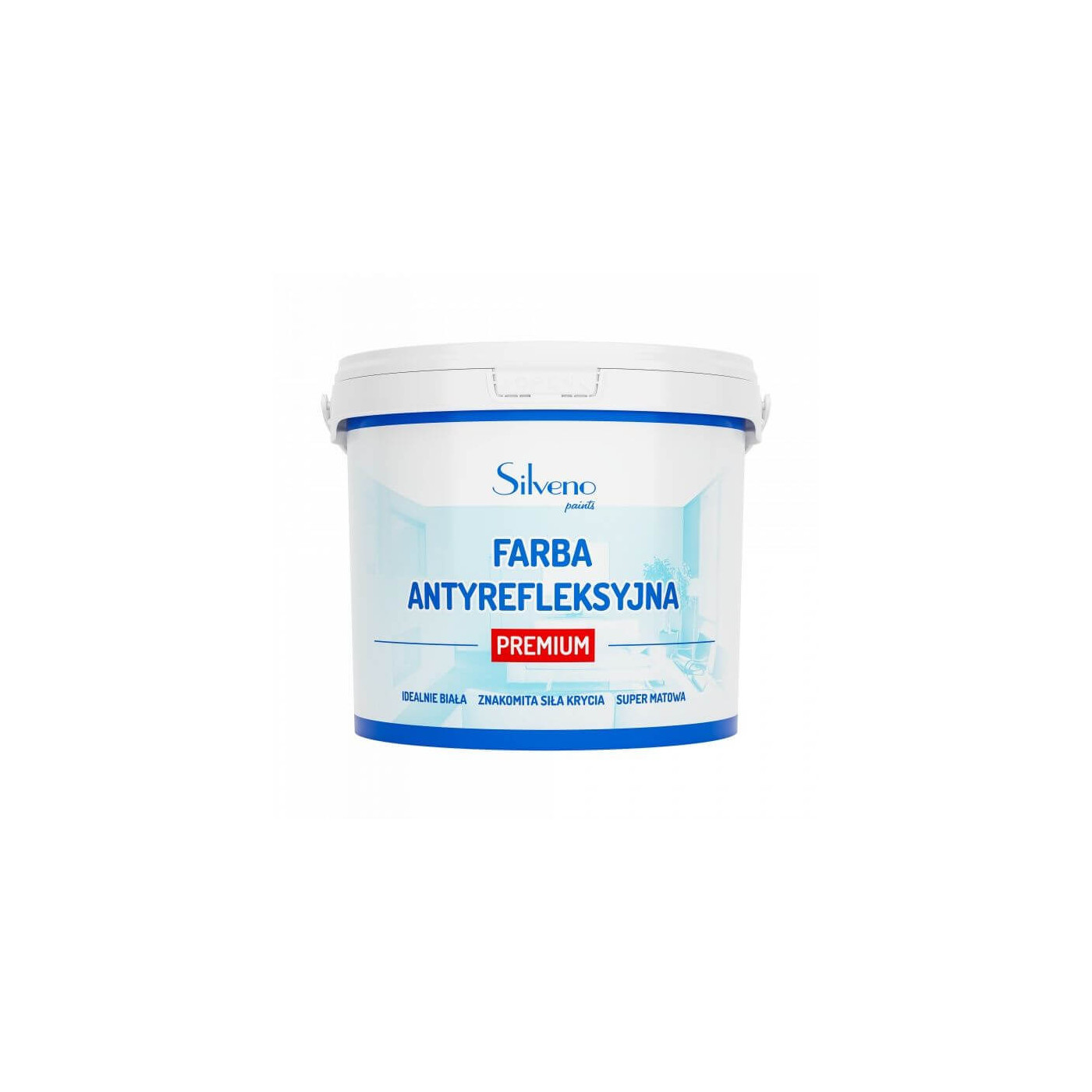 Farba Antyrefleksyjna Premium 10L Silveno