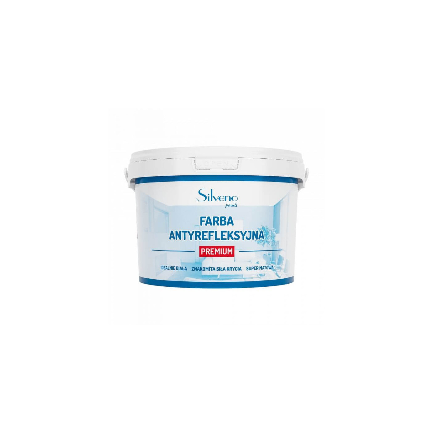 Farba Antyrefleksyjna Premium 2,5L Silveno