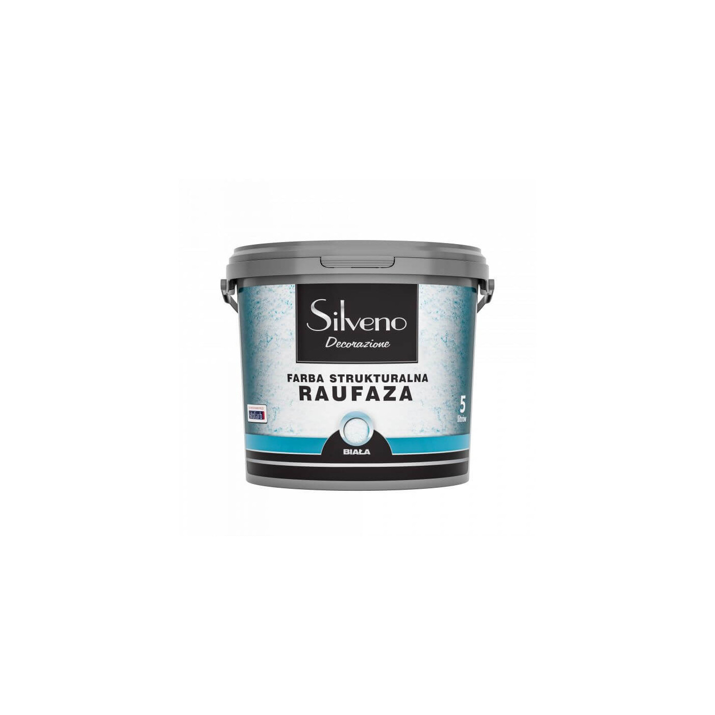 Farba Strukturalna Raufaza Biała 5L Silveno