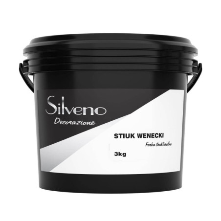 Farba Strukturalna Stiuk Wenecka Baza Biała 3kg Silveno