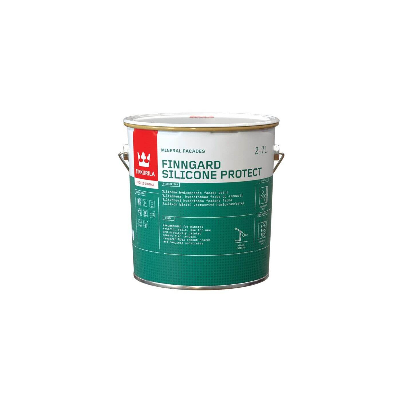 Farba Silikonowa Do Elewacji Finngard Silicone Protect AP 2,7L Tikkurila