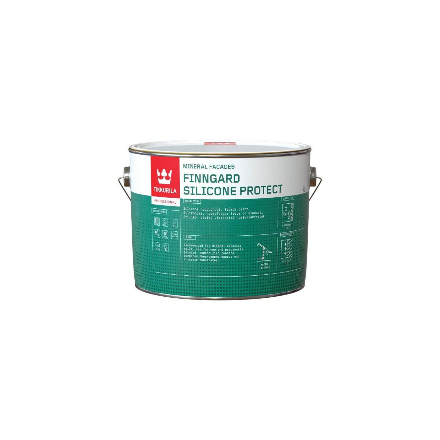 Farba Silikonowa Do Elewacji Finngard Silicone Protect AP 9L Tikkurila