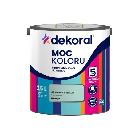 Farba Moc Koloru Subtelna Szałwia 2,5L Dekoral