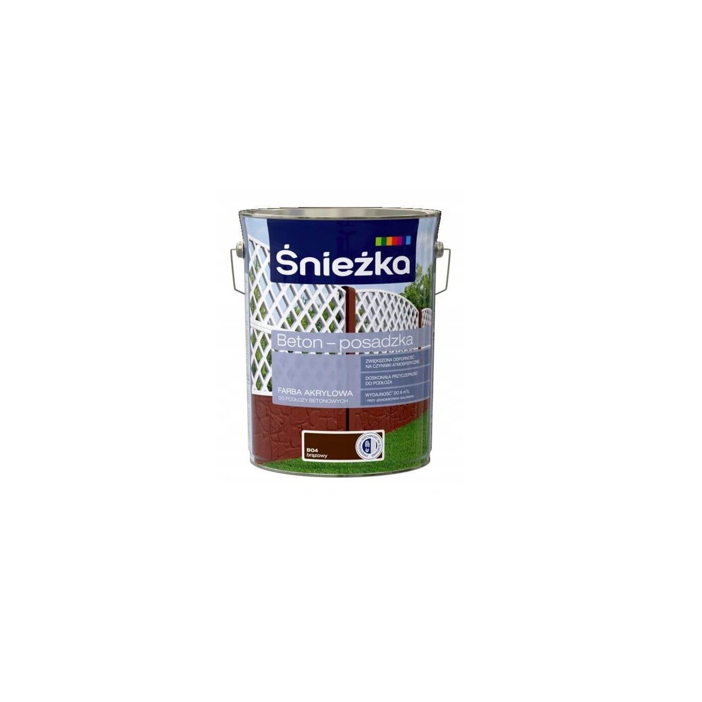 Farba Beton Posadzka Brąz 5L ŚNIEŻKA