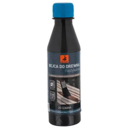 Bejca Do Drewna Rustykalna Czarny 0,2L Dragon