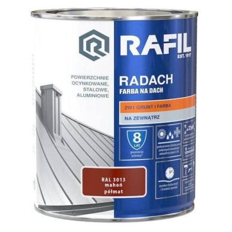 Farba Na Dach Radach 0,75L Mahoń RAL 3013 Rafil