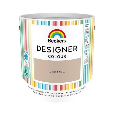 Farba Lateksowa Designer Colour Macadamia 2,5L Beckers