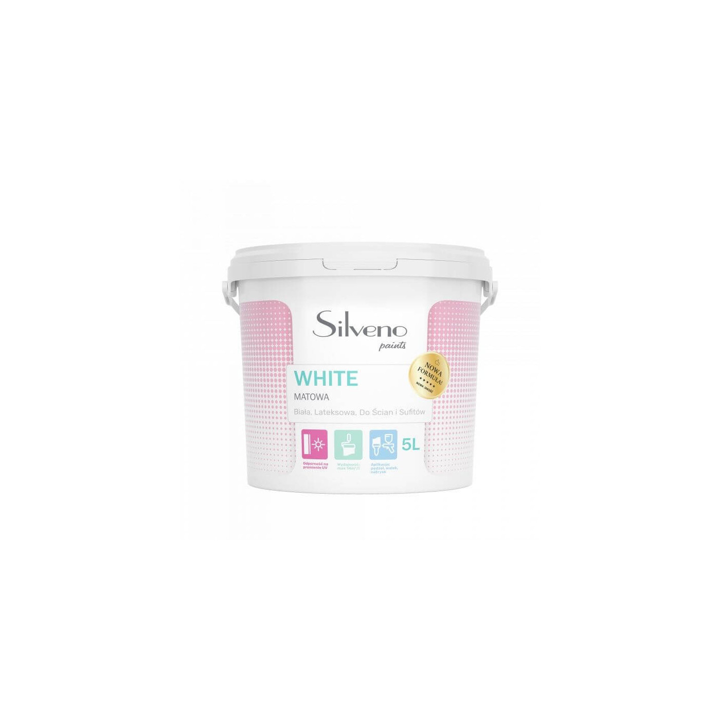 Farba Lateksowa White 5L Silveno