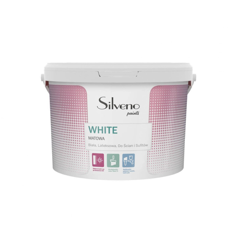 Farba Lateksowa White 10L Silveno