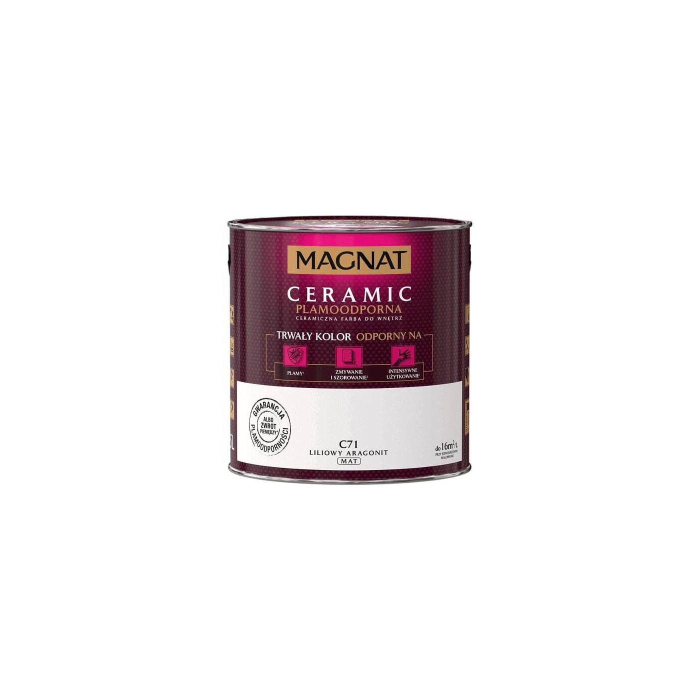 Farba Ceramiczna Magnat Ceramic C71 Liliowy Aragonit 2,5l Magnat