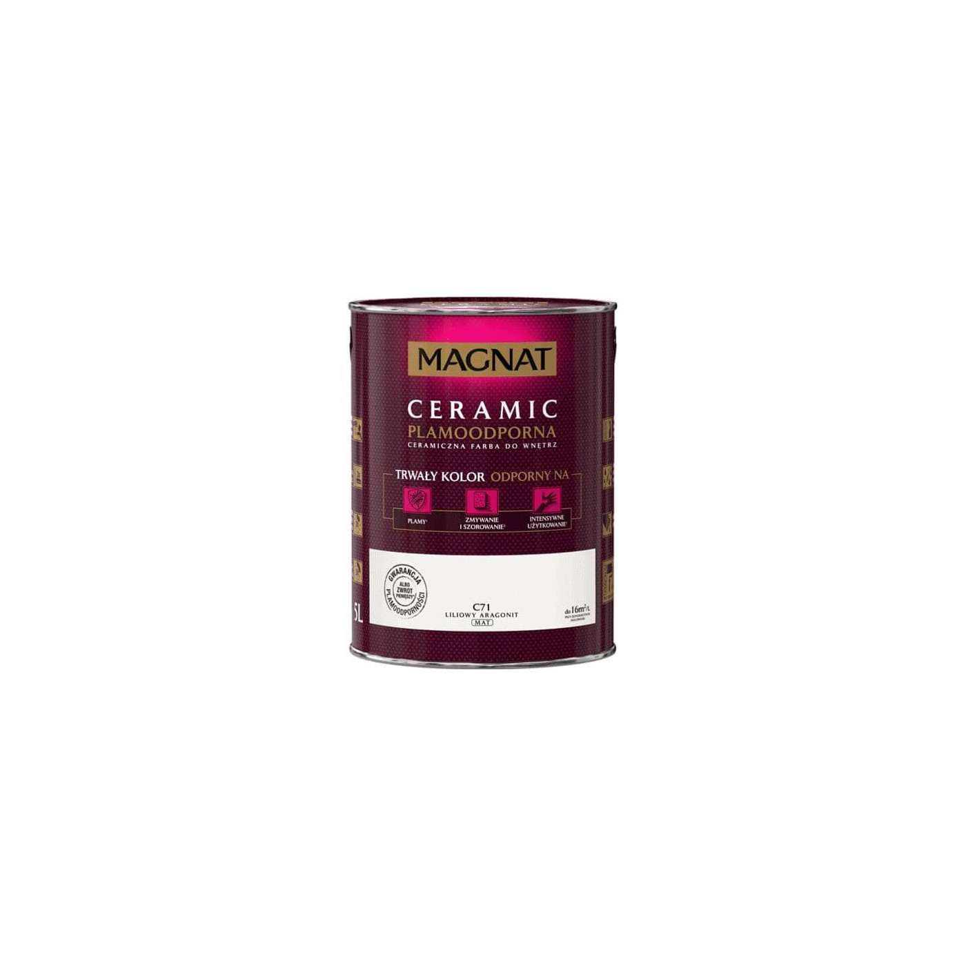 Farba Ceramiczna Magnat Ceramic C71 Liliowy Aragonit 5l Magnat