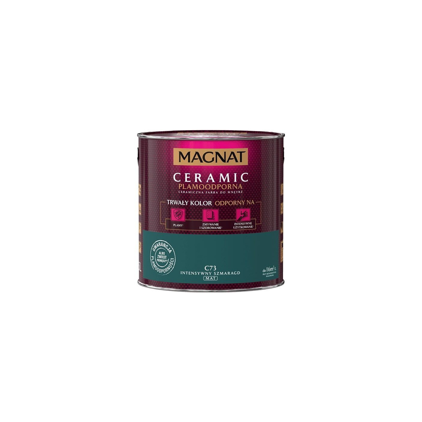 Farba Ceramiczna Magnat Ceramic C73 Intensywny Szmaragd 2,5l Magnat