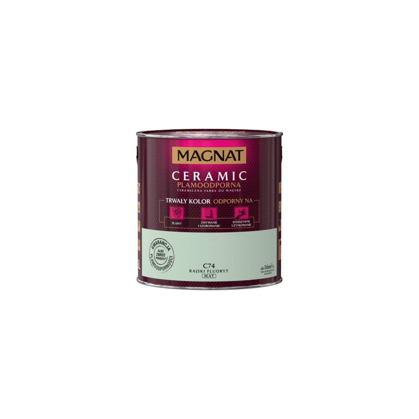 Farba Ceramiczna Magnat Ceramic C74 Rajski Fluoryt 2,5L Magnat