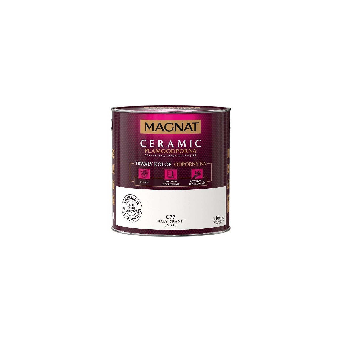 Farba Ceramiczna Magnat Ceramic C77 Biały Granit 2,5L Magnat