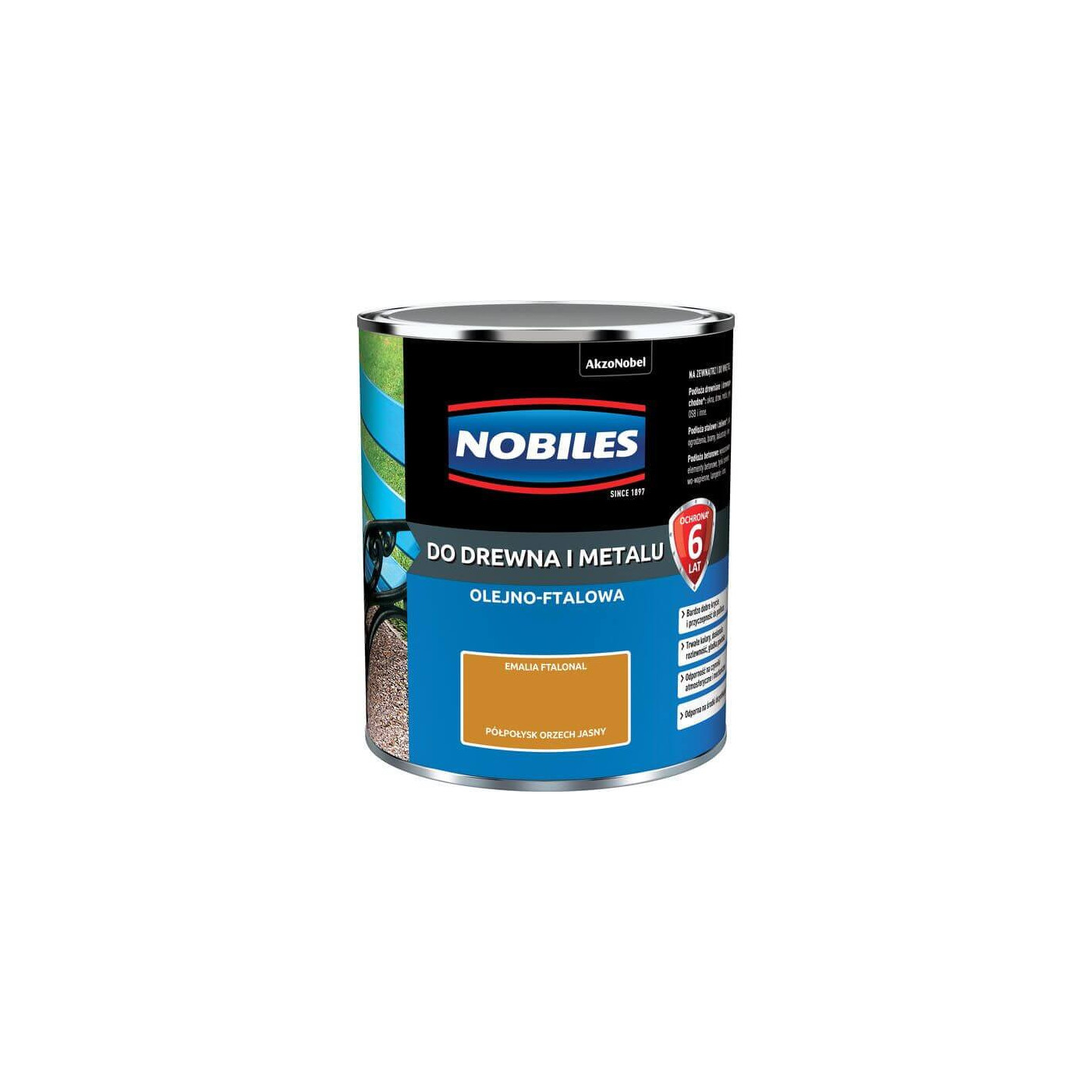 Farba Ftalonal Orzech Jasny 0,7L Nobiles