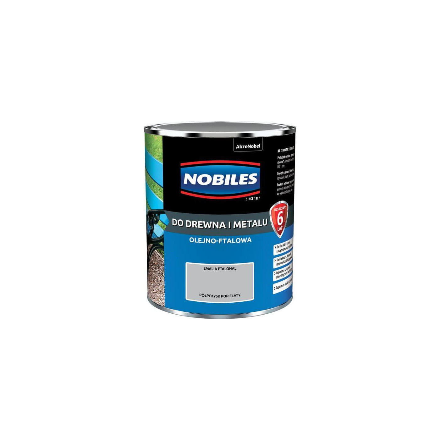Farba Ftalonal Popielaty 0,7L Nobiles