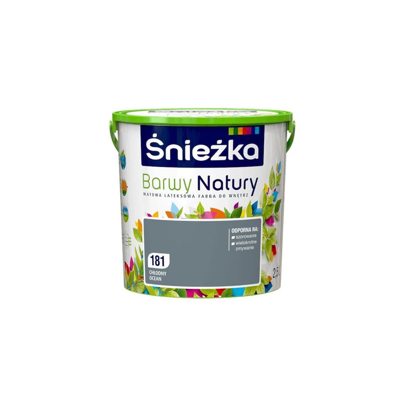 Farba Lateksowa Barwy Natury Chłodny Ocean 2.5L 181 Śnieżka