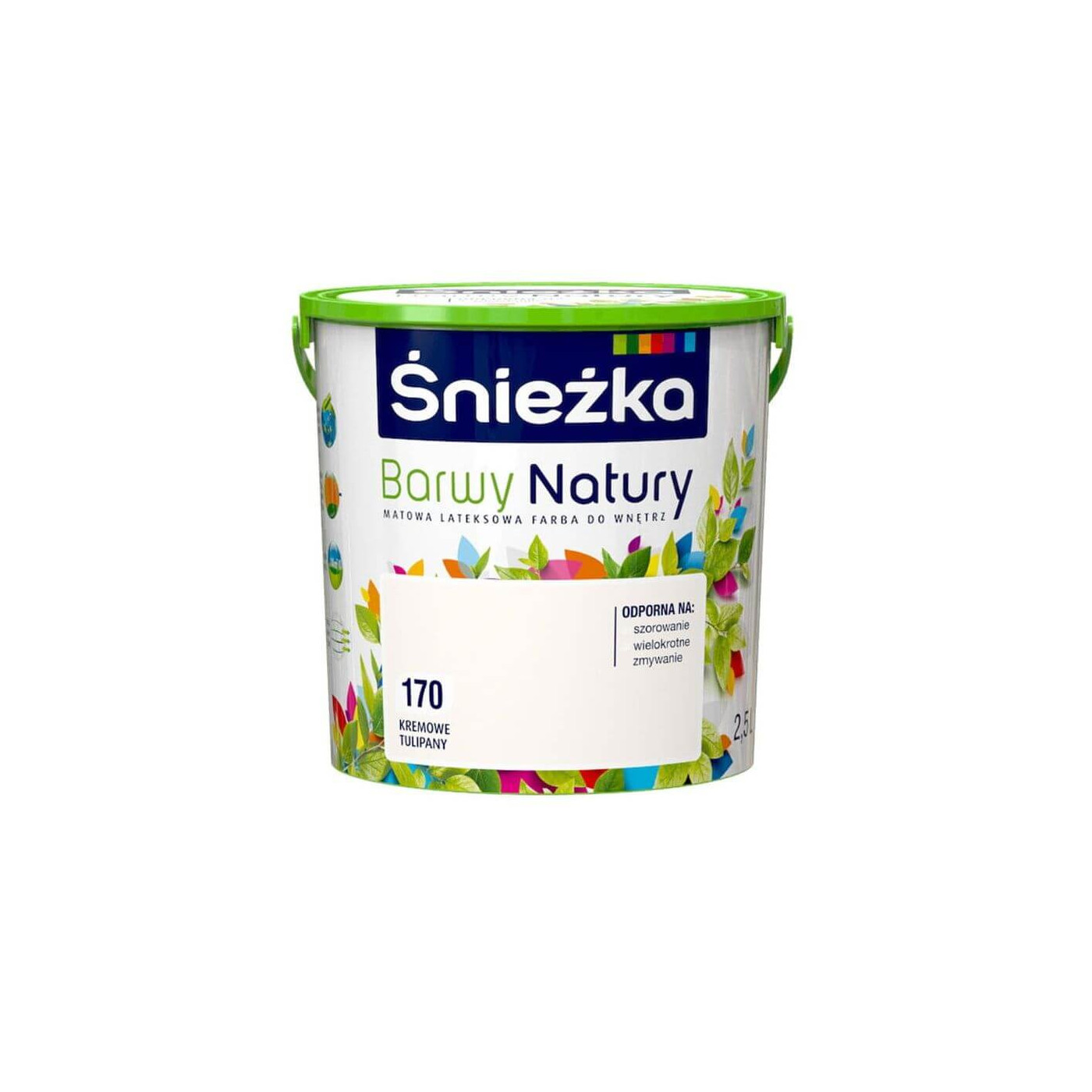 Farba Lateksowa Barwy Natury Kremowe Tulipany 2.5L 170 Śnieżka