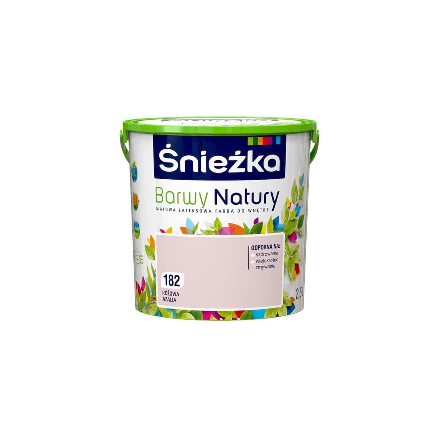 Farba Lateksowa Barwy Natury Różowa Azalia 2.5L 182 Śnieżka