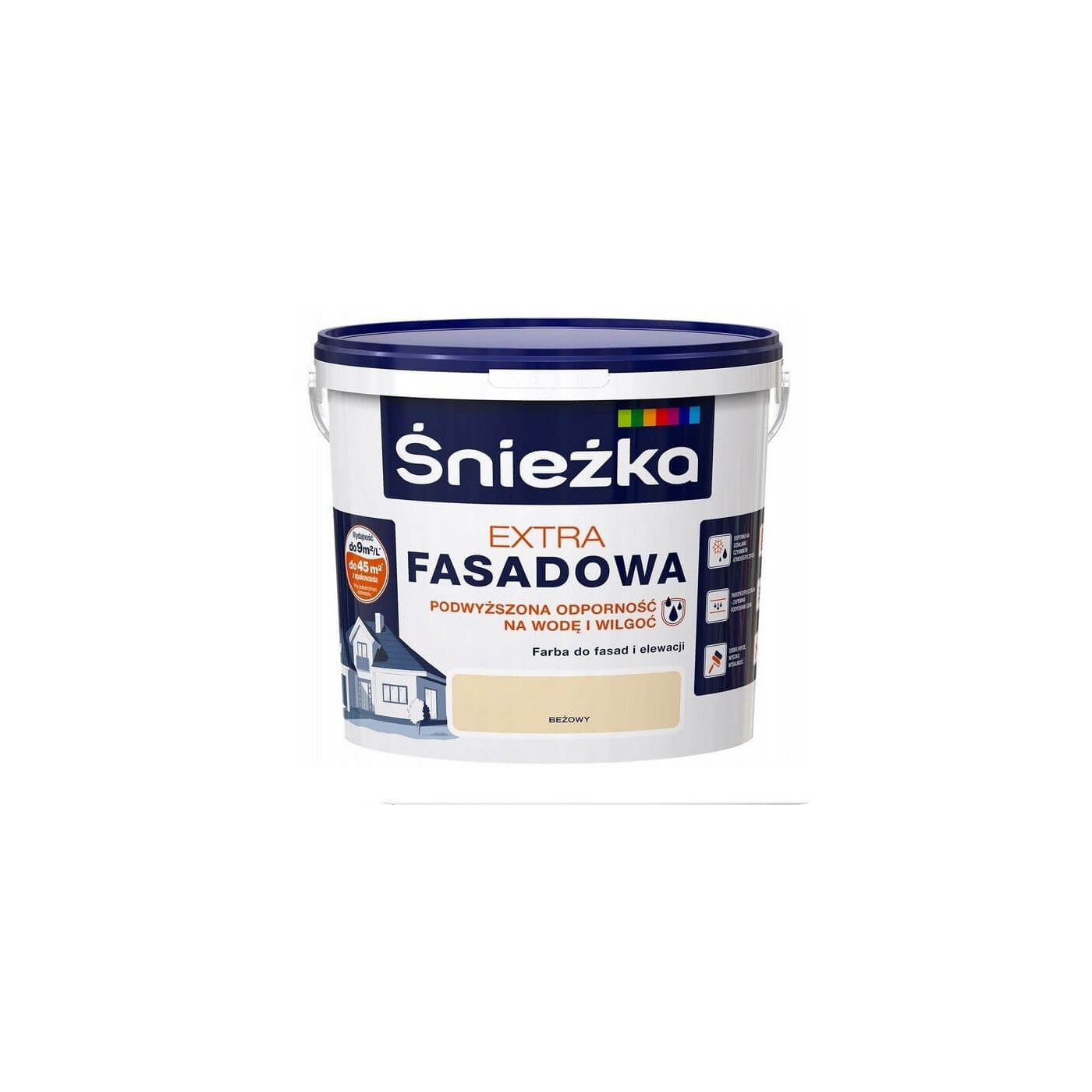 Farba Fasadowa Extra Beżowa 1L Śnieżka
