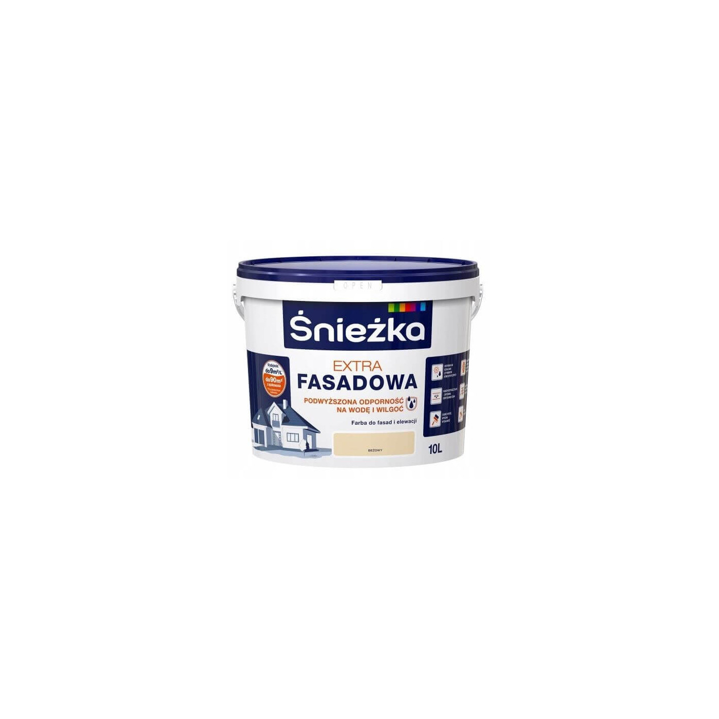 Farba Fasadowa Extra Beżowy 10L Śnieżka