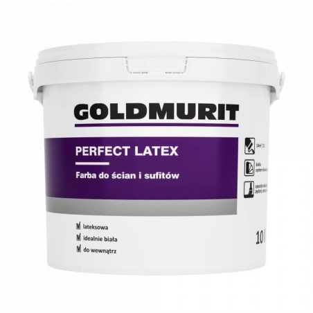 Farba Lateksowa Perfect Latex Biały B1 10L Goldmurit