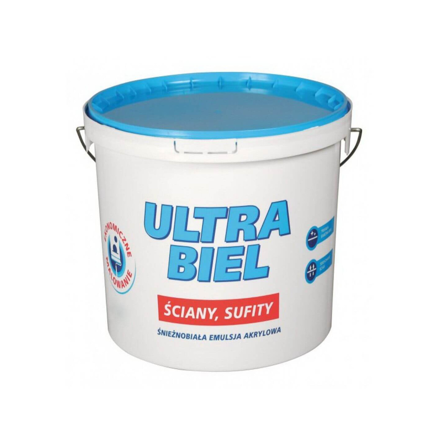 Farba Akrylowa Ultra Biel Biała 5L Śnieżka