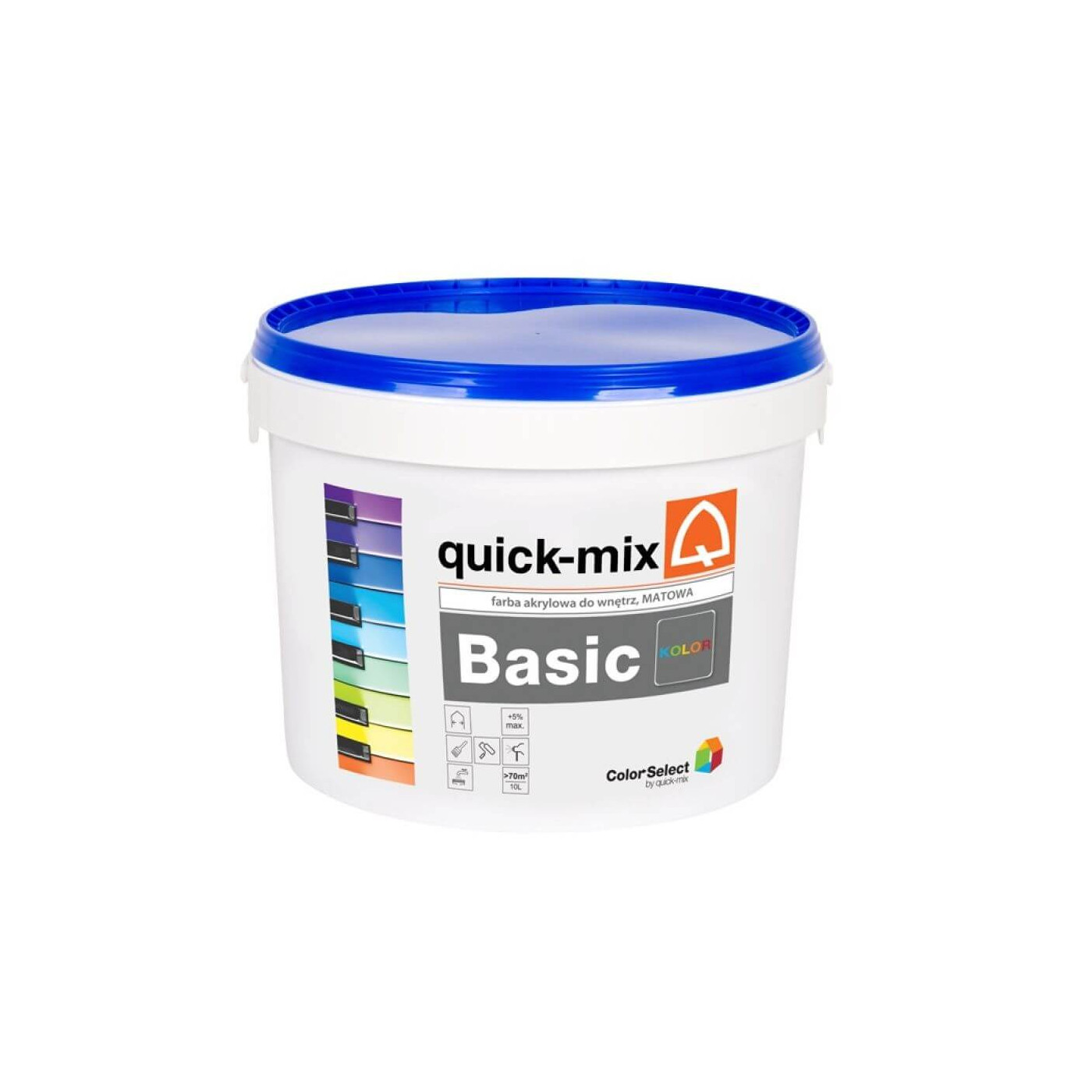 Farba Akrylowa Basic Biały 10L Quick Mix