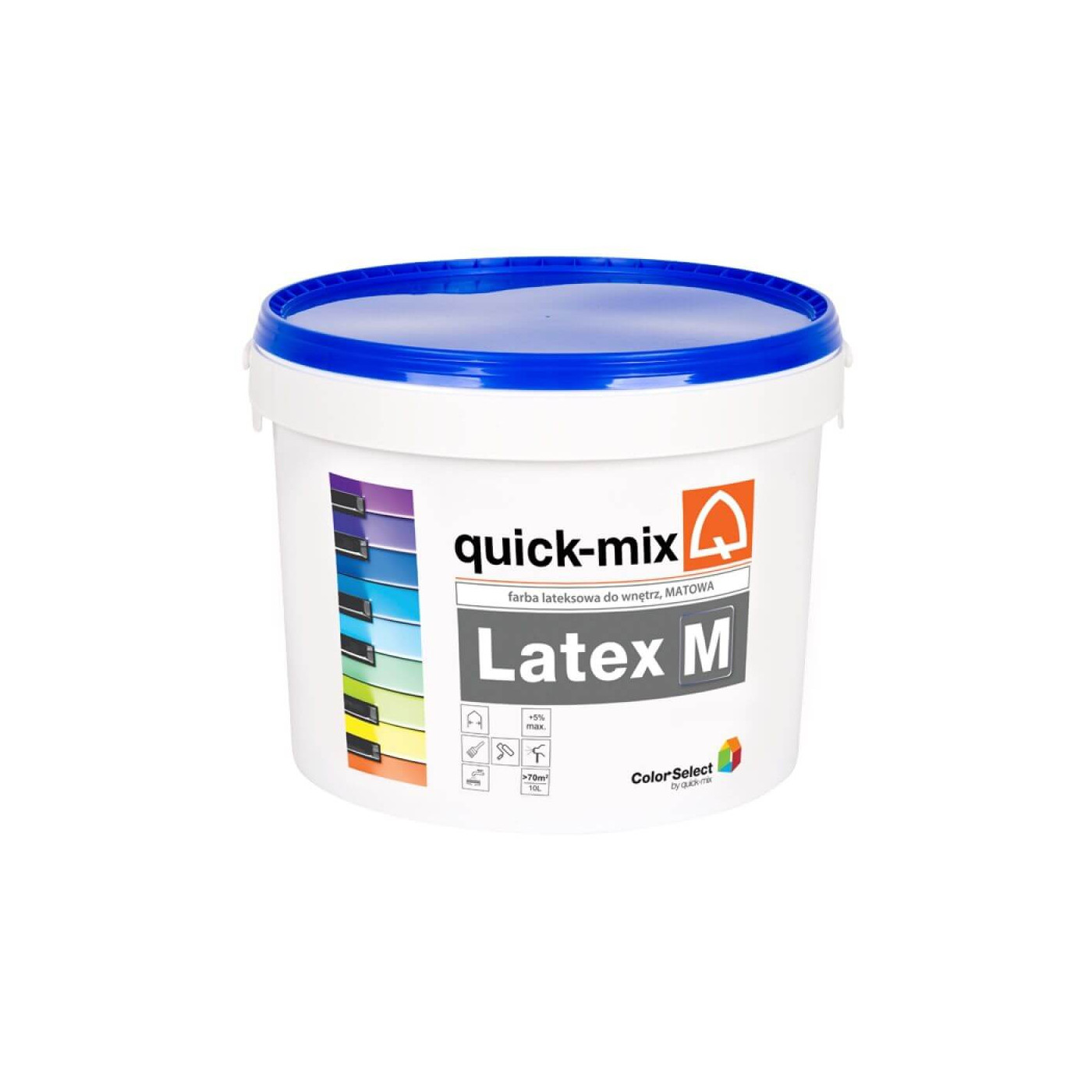 Farba Lateks M Mat 10L Biały Quick Mix