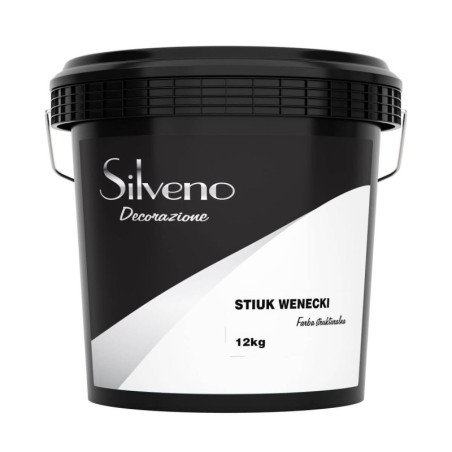Farba Strukturalna Stiuk Wenecki Baza Biała 12 kg Silveno