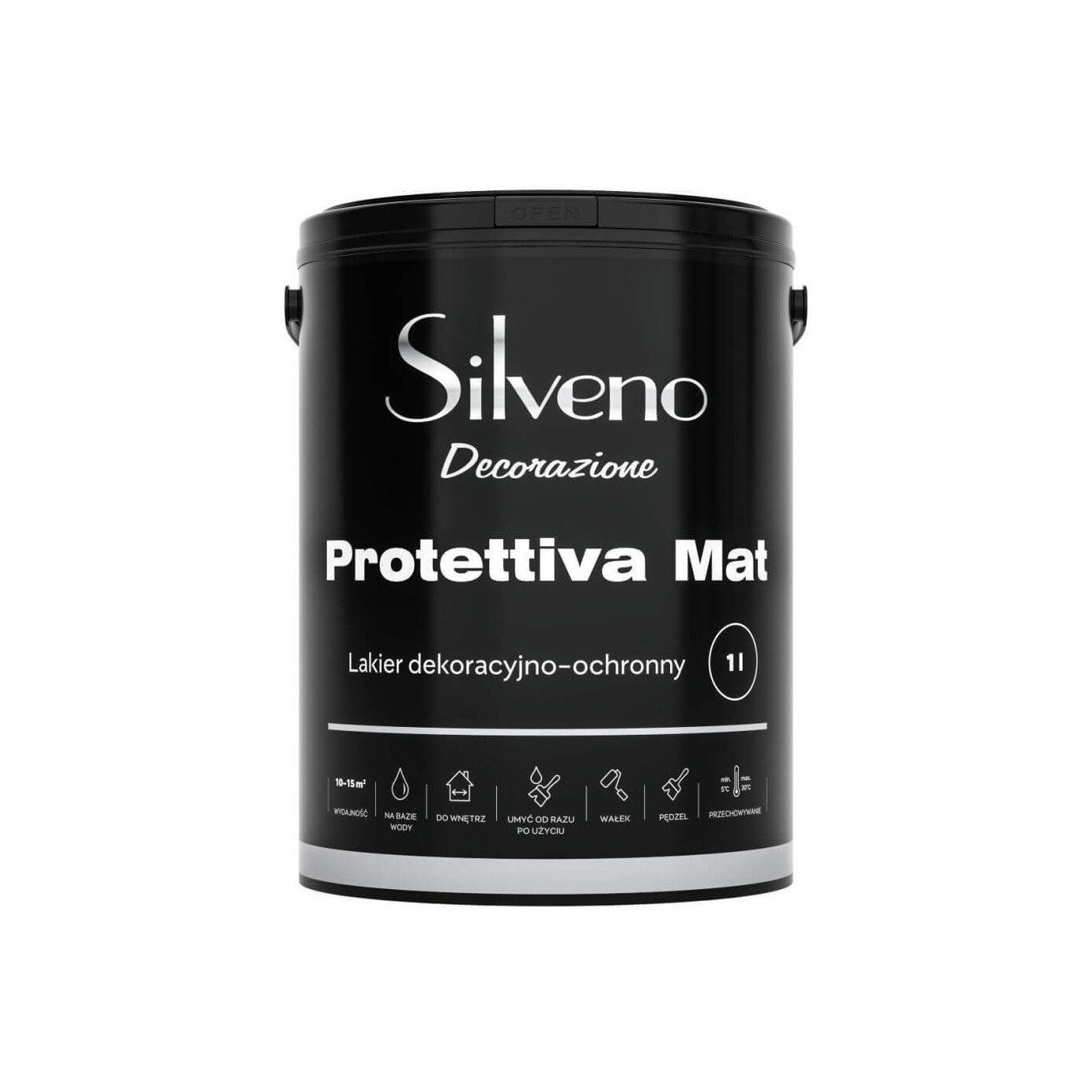 Lakier Dekoracyjno-Ochronny Decorazione Protettiva Mat 1L Silveno