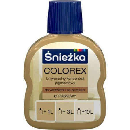 Pigment Colorex 61 Piaskowy 100ml Śnieżka