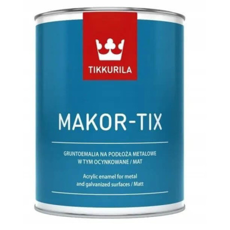 Gruntoemalia Akrylowa Makor-Tix Szary Metaliczny 1L Tikkurila