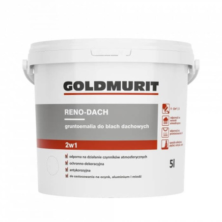 Farba Gruntoemalia Do Dachów Reno Dach Antracyt Ral 7024 5L Goldmurit