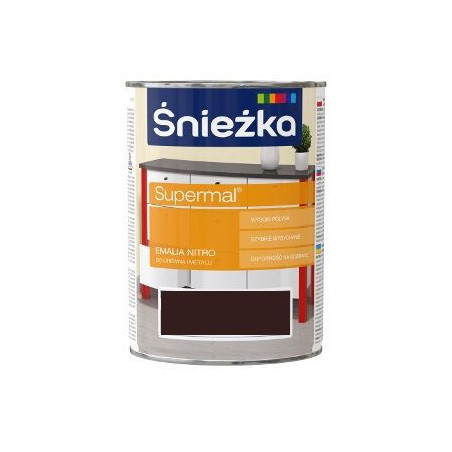 Emalia Nitro Brązowy 10L Śnieżka