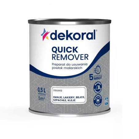 Preparat Do Usuwania Powłok Malarskich Quick Remover 0,5L Dekoral