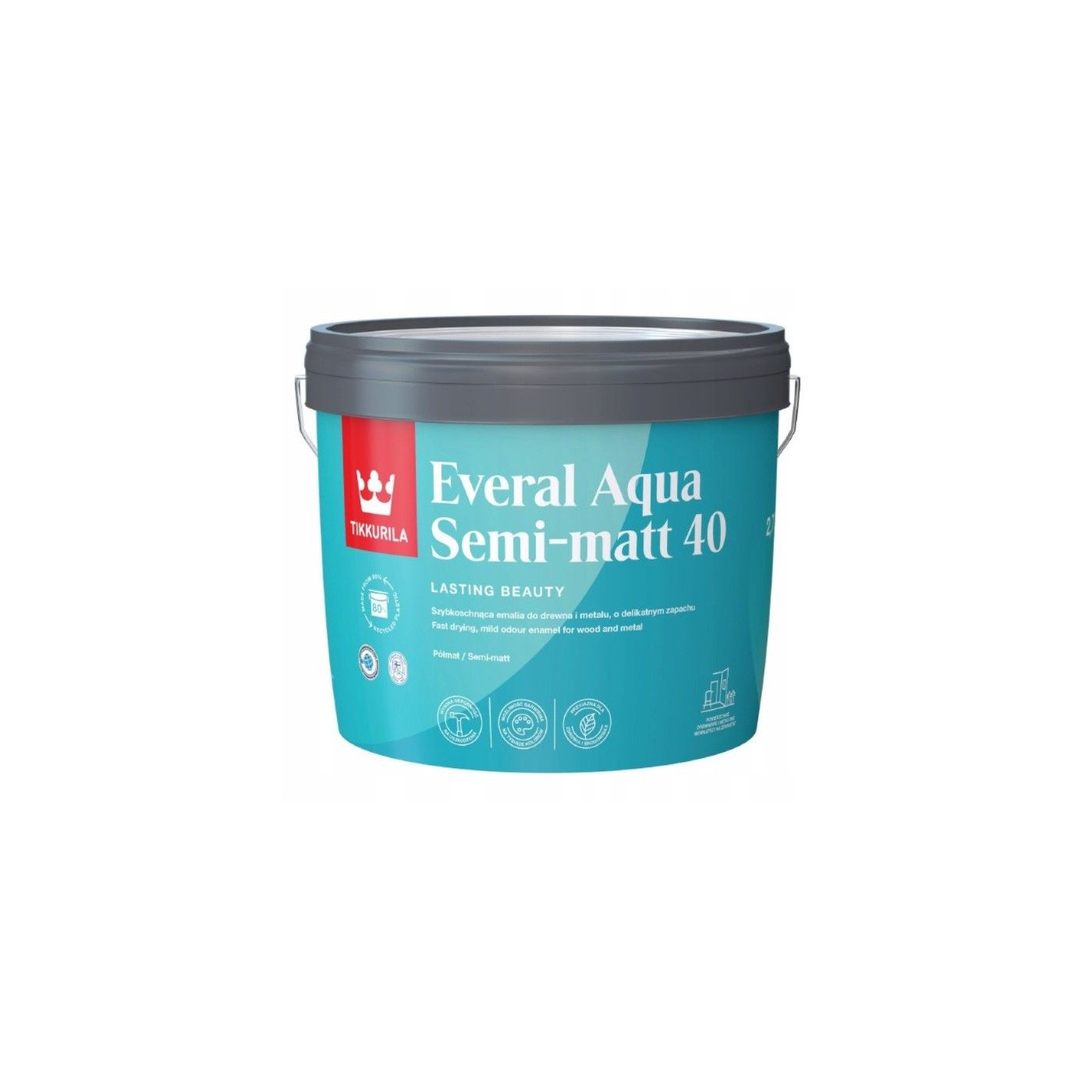 Farba Everal Aqua Semi Matt 40 Baza C Tikkurila