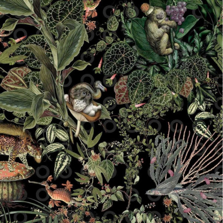 Tapeta Menagerie of Extinct Animals Raven MO2071 Arte Moooi