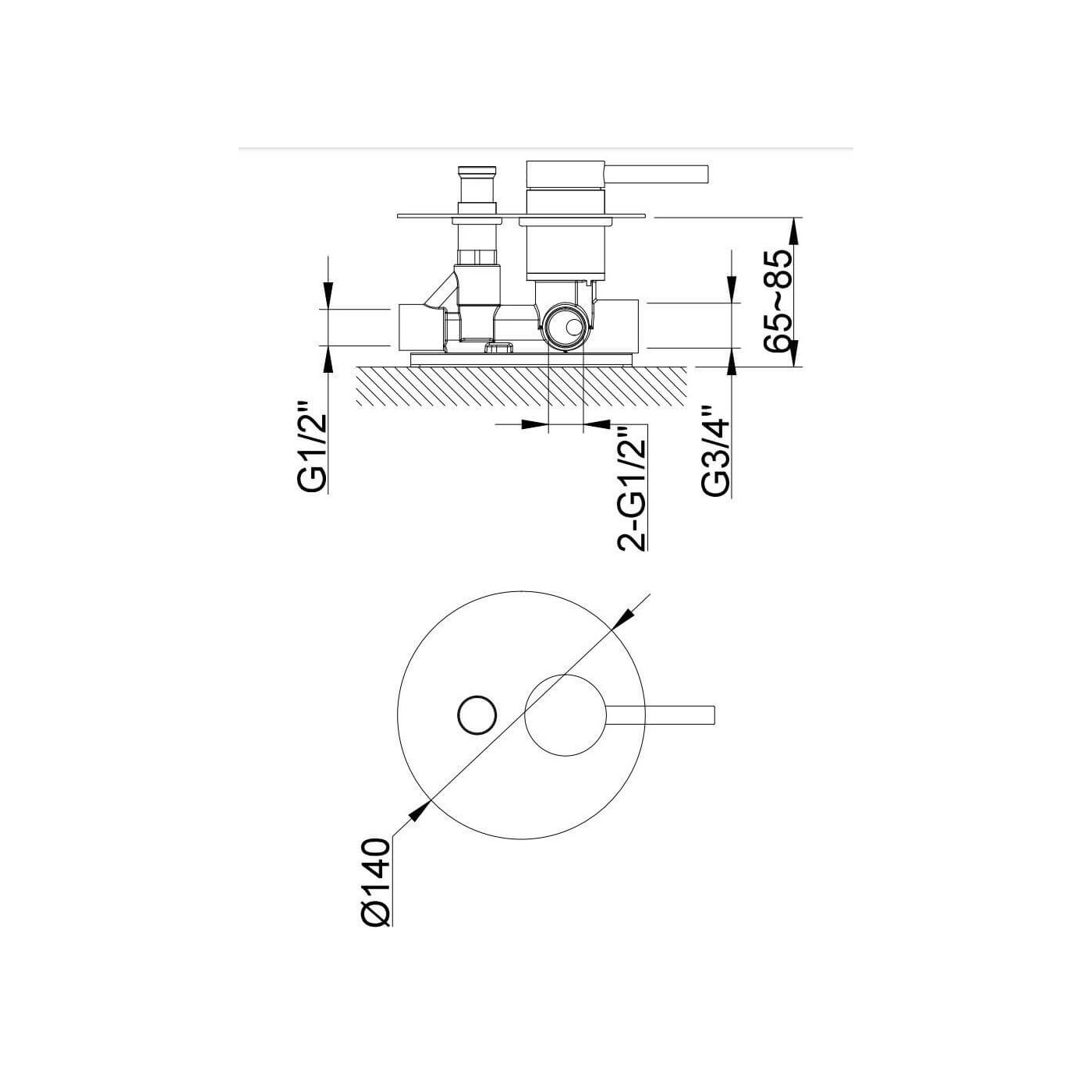 Bateria Wannowa Axel QW210A Kohlman