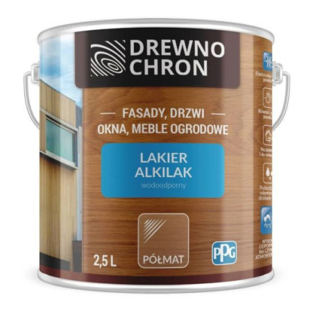 Lakier Ftalowy Alkilak Półmat 2,5L Drewnochron