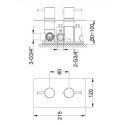 Bateria Wannowa Termostatyczna Axel QW433A Kohlman