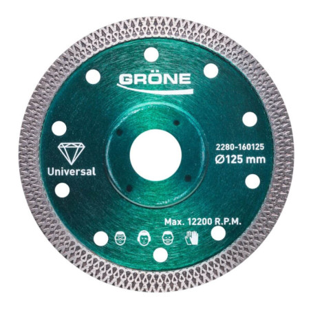Tarcza Diamentowa 230 x 22,2 mm Z Segmentem Ciągłym Ryflowanym Grone