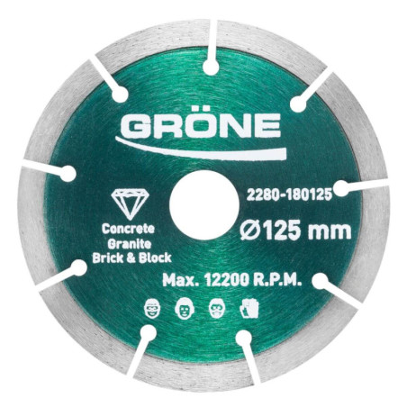 Tarcza Diamentowa Krawędź Segmentowa 125x22,2mm 2280-180125 Grone