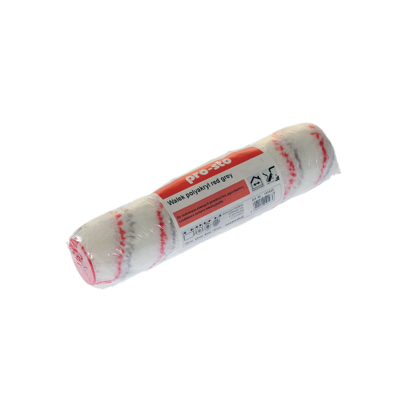 Wałek Polyakryl Red-Grey 10 cm Pro-sto