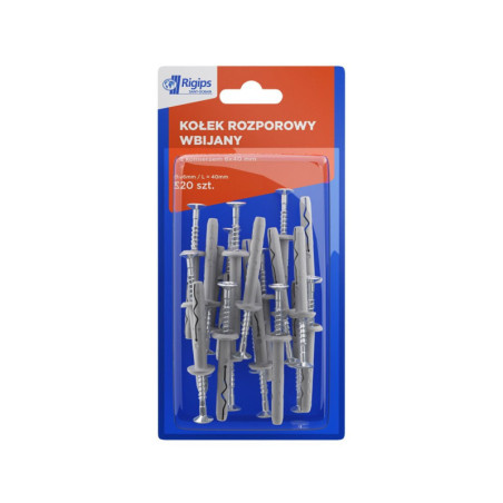 Kołek Wbijany z Kapturkiem DIY 6x40 mm 11511902 Rigips