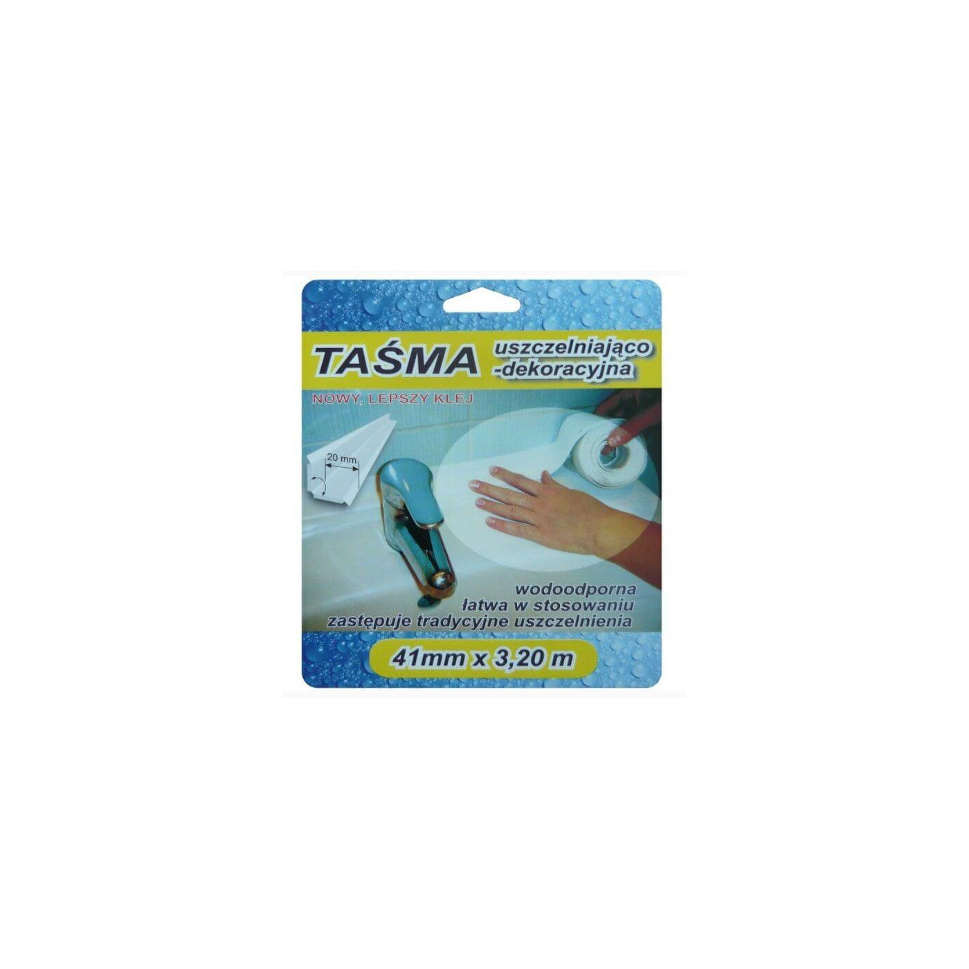 Taśma Wykończeniowa Silikonowa 41mm x 3,2m Unimet