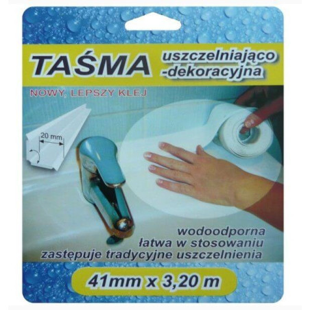 Taśma Wykończeniowa Silikonowa 41mm x 3,2m Unimet